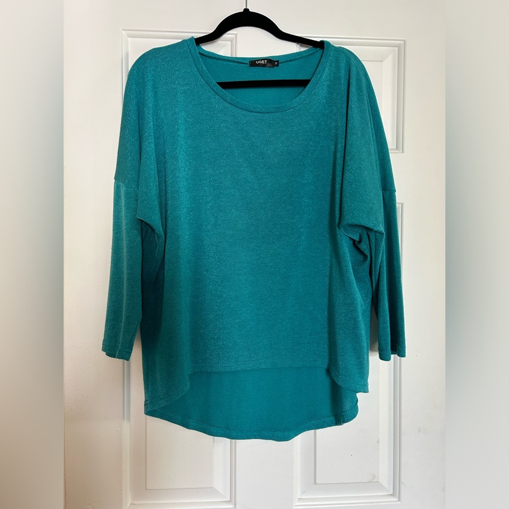 “Teal” Uget Sweater- medium